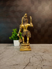 Premium Brass Lord Karupparayan Idol | Fierce Kaval Deivam Guardian Statue for Vastu & Supreme Protection