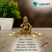 Premium Brass Lord Kuberar Idol | Supreme God of Wealth Statue for Vastu & Financial Abundance