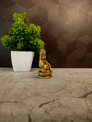 Premium Brass Lord Kuberar Idol | Supreme God of Wealth Statue for Vastu & Financial Abundance