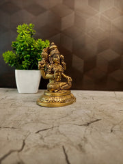 Premium Brass Goddess Lakshmi Idol | Divine Dhanalakshmi Statue for Vastu Wealth & Home Prosperity