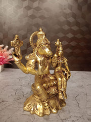 Premium Brass Superfine Lakshmi Hayagriva Idol | Divine Deity of Wisdom & Wealth for Pooja & Vastu