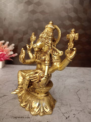 Premium Brass Superfine Lakshmi Hayagriva Idol | Divine Deity of Wisdom & Wealth for Pooja & Vastu