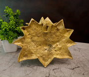 Majestic Brass Lotus Wall MountAntique Handicraft Padma for Divine Entrance & Mandir Backdrop