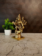 Premium Brass Mahishasuramardini Idol | Fierce Goddess Durga Statue for Vastu Protection & Ultimate Victory