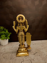 Premium Brass Lord Murugan with Peacock Idol | Majestic Vel Kartikeya Statue for Vastu & Victory