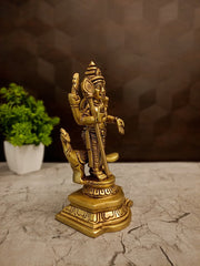 Premium Brass Lord Murugan with Peacock | Majestic Kartikeya Mayil Vahana Statue for Vastu & Absolute Victory