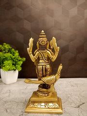 Premium Brass Lord Murugan with Peacock | Majestic Kartikeya Mayil Vahana Statue for Vastu & Absolute Victory