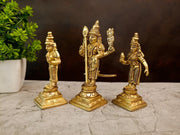 Divine Brass Murugan With Valli DeivanaiSupreme Trinity of Wisdom and Action for Vastu & Marital Harmony