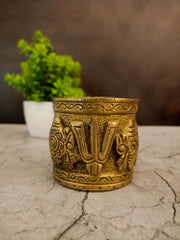 Premium Brass Perumal Padi | Sacred Tirupati Namam Marakkal for Wealth, Vastu & Traditional Weddings