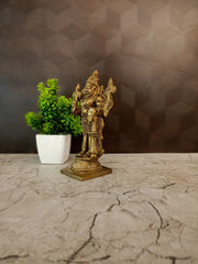 Premium Brass Lord Narasimha Statue | Fierce Vishnu Avatar Idol for Vastu & Supreme Protection