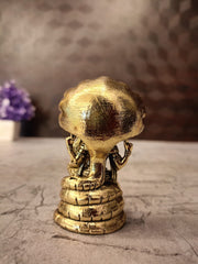 Premium Brass Fine Art Lakshmi Narasimhar Idol | Divine Protector & Wealth Deity Statue for Pooja & Vastu