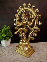 Divine Brass Fine Art Natarajar IdolSupreme Cosmic Dancer of Chidambaram for Vastu & Energy