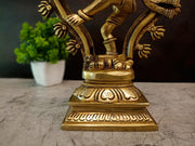 Divine Brass Fine Art Natarajar IdolSupreme Cosmic Dancer of Chidambaram for Vastu & Energy