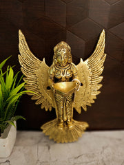 Premium Brass Pavai Diya Wall Mount | Traditional South Indian Maiden Lamp for Entryway & Vastu Decor