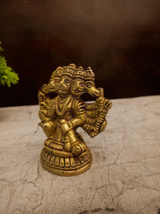 Buy Premium Heavyweight Brass Panchamukhi Hanuman Idol For Vastu Directional Shield And Sacred Home Decor