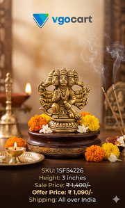 Buy Premium Heavyweight Brass Panchamukhi Hanuman Idol For Vastu Directional Shield And Sacred Home Decor