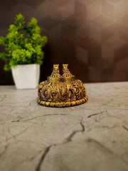 Handcrafted Brass Tirupati Balaji Paduka | Lord Venkateswara Sacred Feet Fine Art Idol