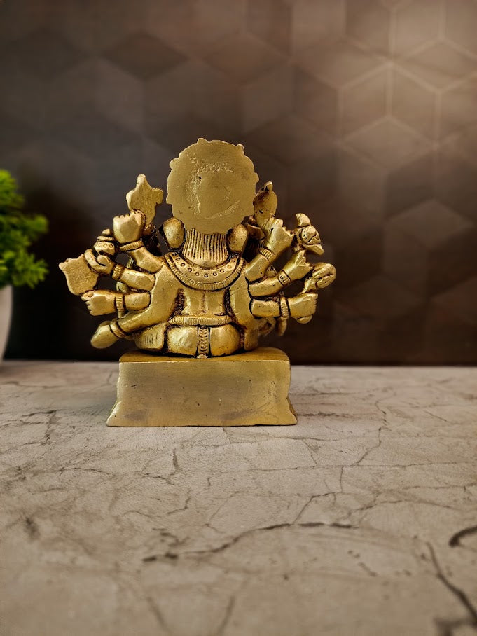 Premium Brass Siddhi Buddhi Ganesha Idol | Complete Divine Family Ganapati for Vastu, Wisdom & Luxury Decor
