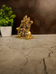Brass Sivan Family Idol | Divine Shiva Parivar Statue for Pooja & Domestic Harmony
