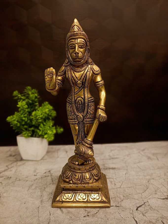 Buy Premium Antique Brass Panchamukhi Hanuman Idol For Vastu Supreme Protection And Sacred Home Decor