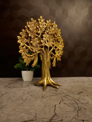 Premium Brass Table Top Karpagavriksham Tree | Divine Wish-Fulfilling Tree for Vastu, Desk & Home Decor