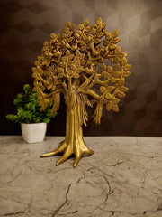 Premium Brass Table Top Karpagavriksham Tree | Divine Wish-Fulfilling Tree for Vastu, Desk & Home Decor