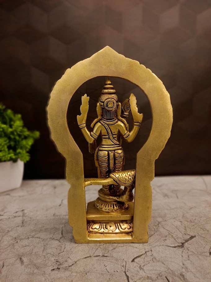 Premium Fine Art Brass Lord Murugan with Majestic Thiruvachi | Divine Kartikeya Statue for Vastu, Victory & Temple-Grade Decor