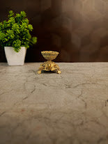 Brass Fine Art Tortoise Diya | Miniature Vastu Kurma Oil Lamp for Pooja & Home Decor