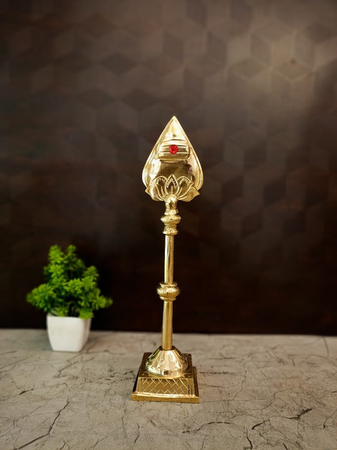 Premium Brass Vel | Sacred Lord Murugan Spear for Pooja, Victory & Vastu Protection