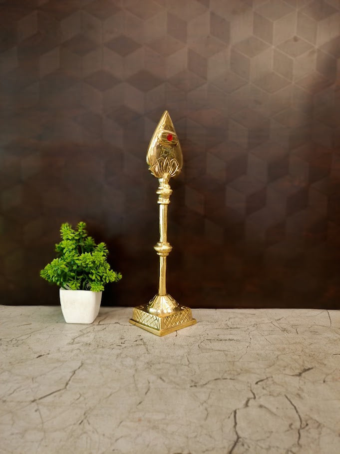Premium Brass Vel | Sacred Lord Murugan Spear for Pooja, Victory & Vastu Protection