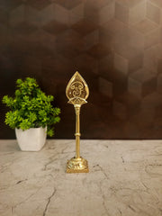 Premium Brass Vel | Sacred Lord Murugan Spear for Pooja, Victory & Vastu Protection