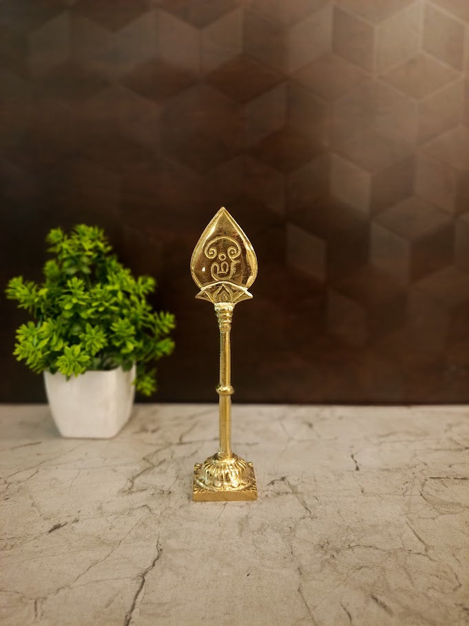 Premium Brass Vel | Sacred Lord Murugan Spear for Pooja, Victory & Vastu Protection