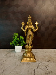 Premium Brass Goddess Vishnu Mayaa Idol | Divine Mahamaya Statue for Vastu Protection & Cosmic Power