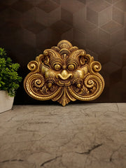 Small Premium Brass Yazhi Wall Mount | Mythical Temple Yali Protector for Door & Vastu