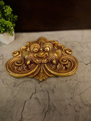 Small Premium Brass Yazhi Wall Mount | Mythical Temple Yali Protector for Door & Vastu