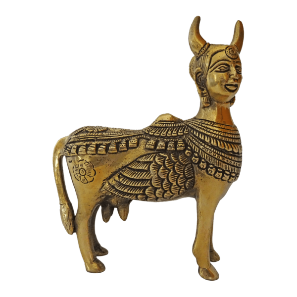 Brass kamadhenu Statue 7.5 Inches