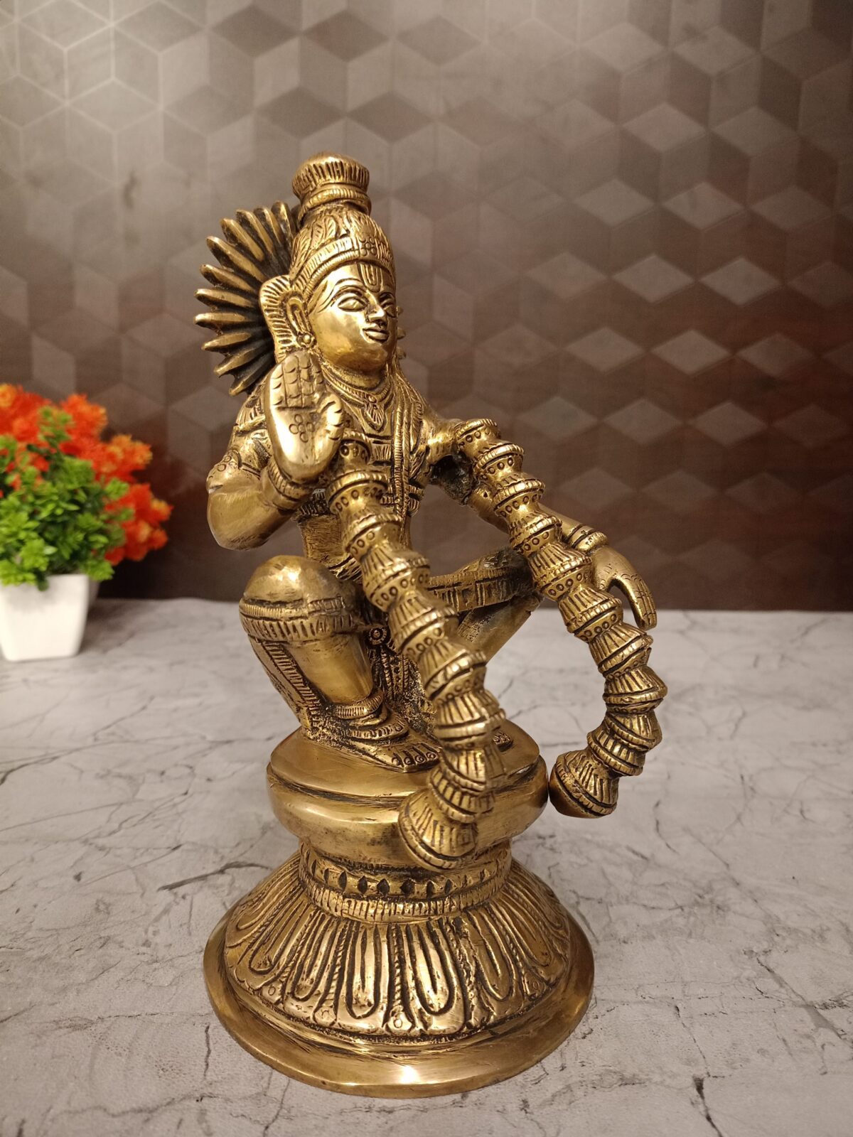 brass ayyappan statue pooja gift vgocart coimbatore india2 scaled