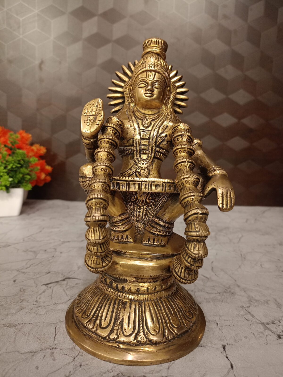 brass ayyappan statue pooja gift vgocart coimbatore india4 scaled