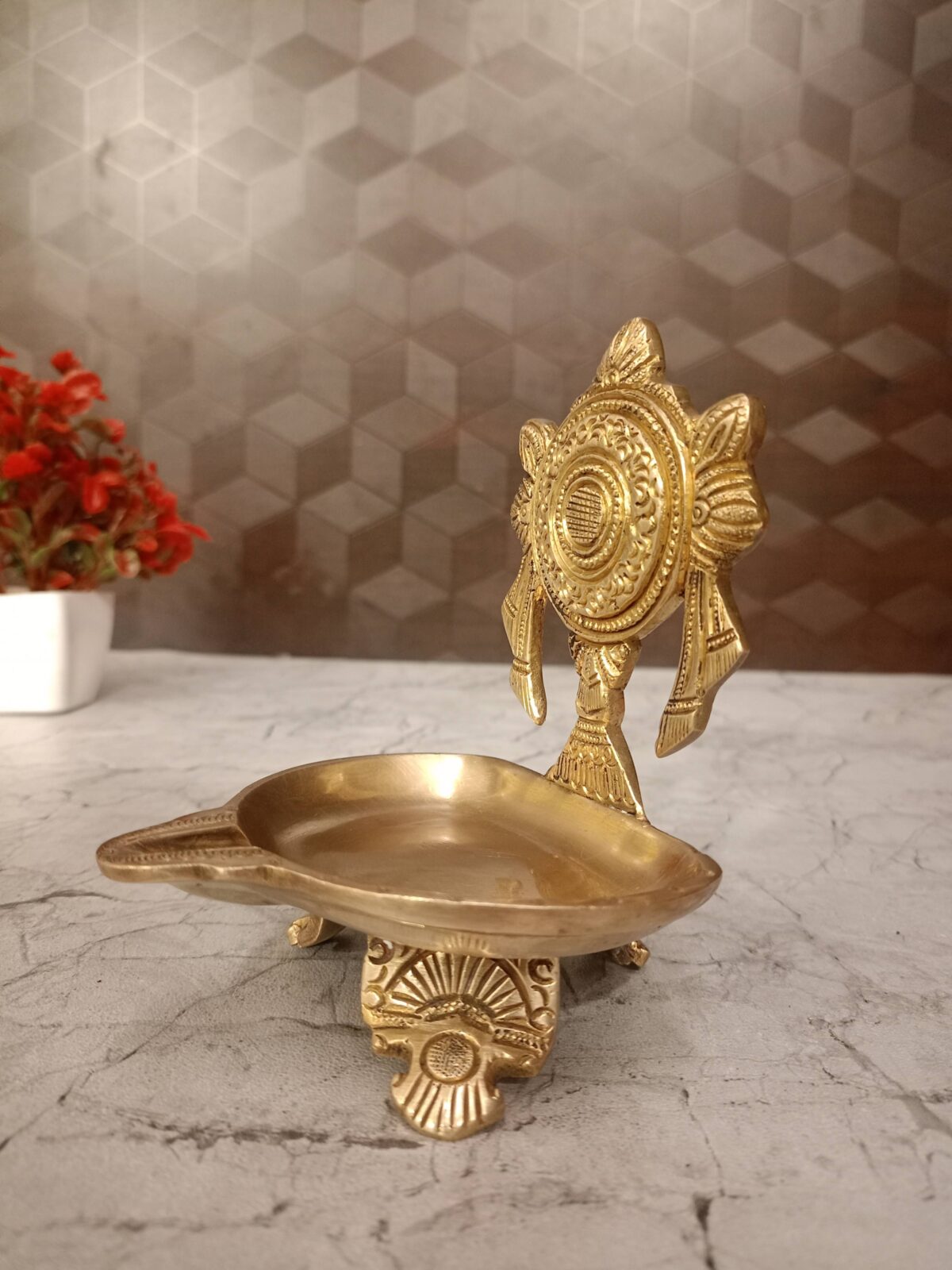 brass chakkaram diya pooja gift vgocart coimbatore india1 scaled