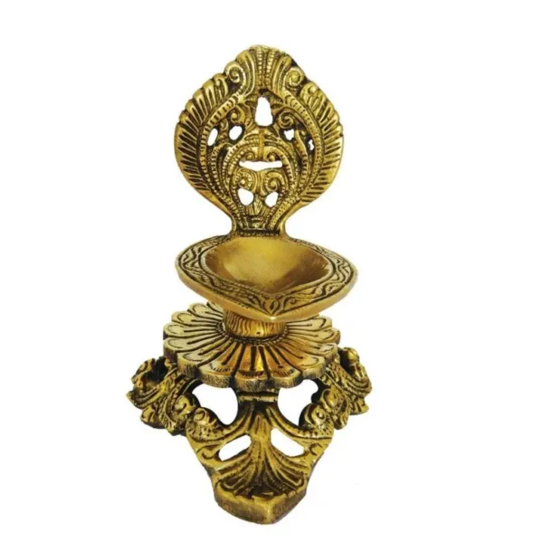 Brass Diya With Single Face Joyt Home Decor Idols Gifts Pooja Items Coimbatore India Buy Online 0744