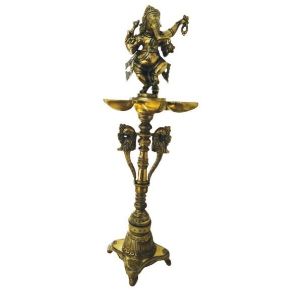 Brass Ganesha Kuthu Vilakku Pooja Idols Home Decor Gifts Coimbatore India Buy Online 0772