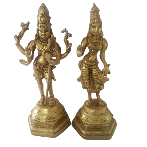 Brass Lord Shiva Parvati idol Statue Hindu God Coimbatore India Buy Online 1541
