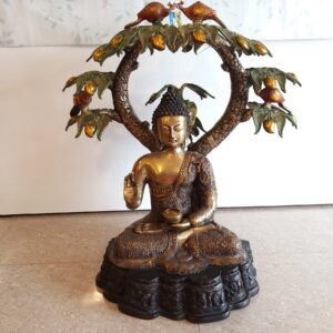 brass tree buddha idol big home decor pooja items gift buy online india 1
