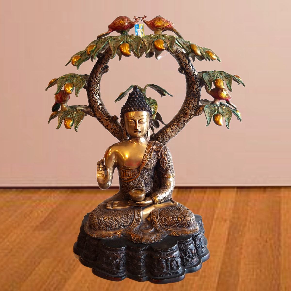 brass tree buddha idol big home decor pooja items gift buy online india
