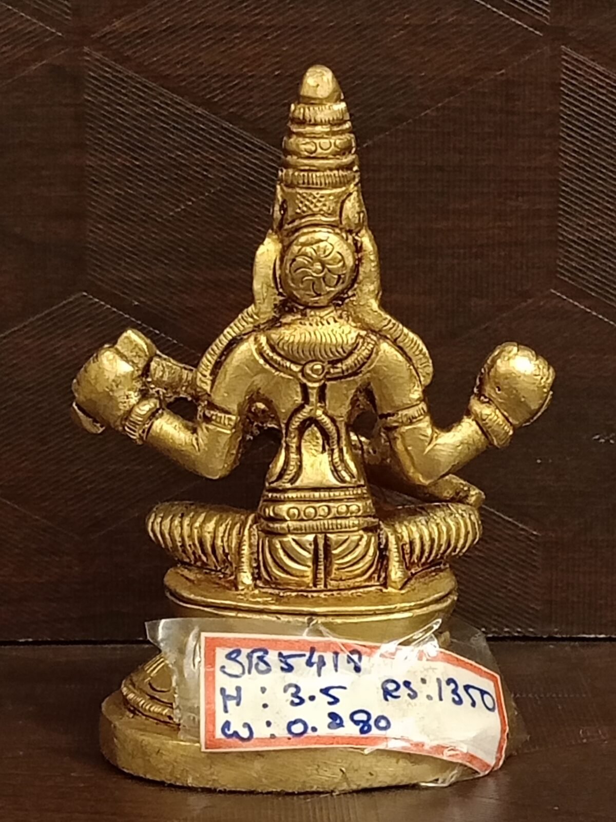 buy goddess saraswati sitting on lotus brass statue 3 scaled