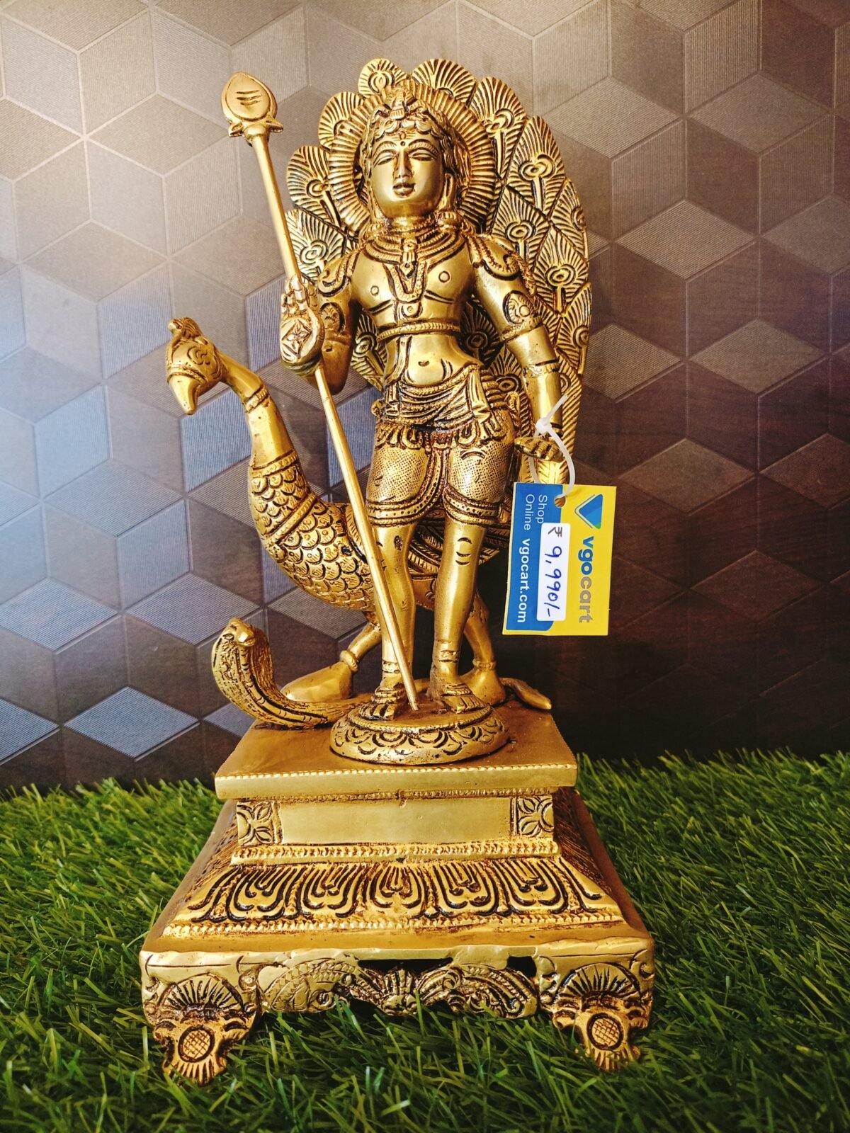 brass palani murugan idol with peacock hindu god statues pooja items home decor gift buy online coimbatore 1 scaled