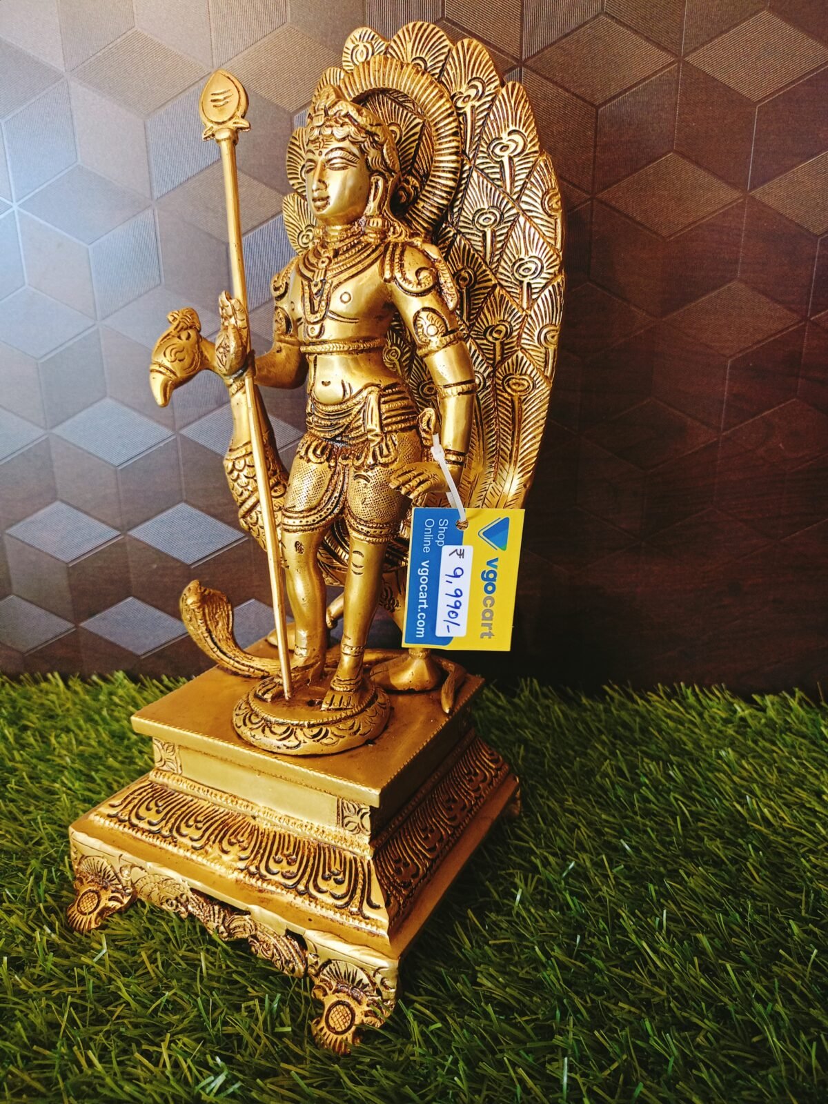 brass palani murugan idol with peacock hindu god statues pooja items home decor gift buy online coimbatore 2 scaled