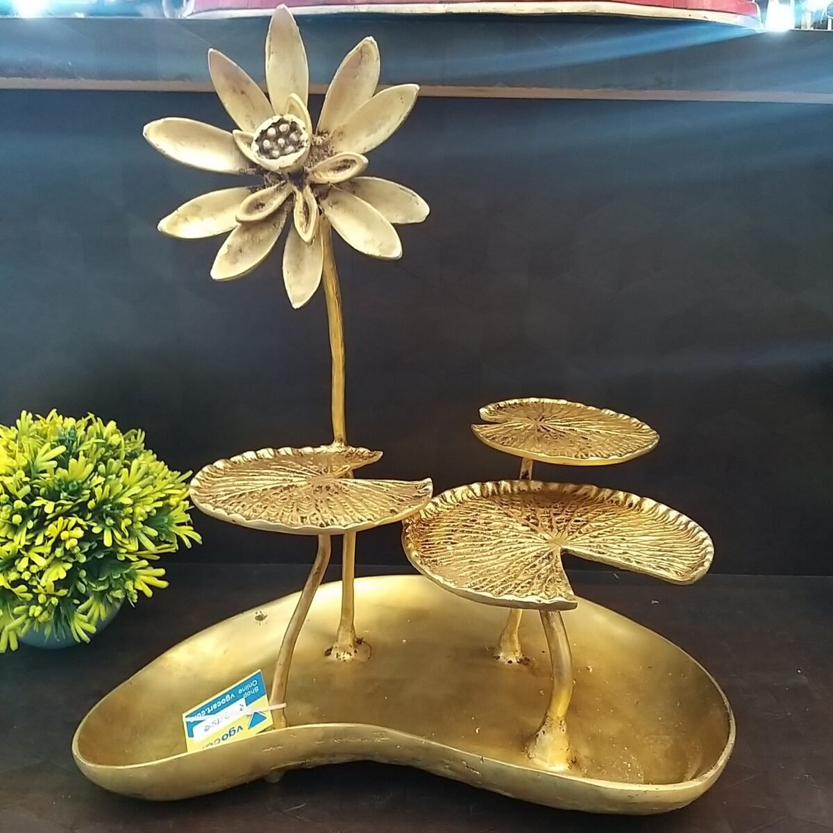 brass lotus leaf uruli idol home decor pooja items gift buy online india 6032