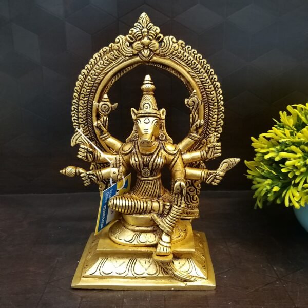 brass varahi with arch idol pooja items hindu goddess statues gift buy online coimbatore 6041