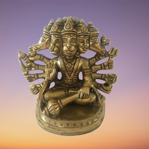 Panchamuki-Hanuman-Brass-Statue